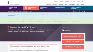 
                            7. Register for the MCAT Exam - AAMC Students