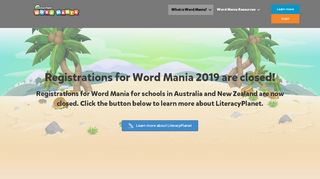 
                            2. Register for Word Mania 2019 | LiteracyPlanet