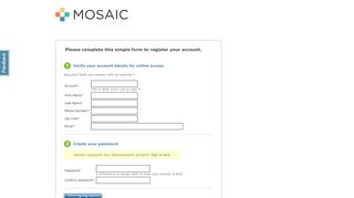 
                            7. Register - joinmosaic.myaccountinfo.com