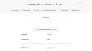 
                            9. Register | KHYBER MEDICAL UNIVERSITY JOURNAL