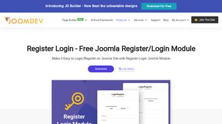 
                            5. Register Login - Free Joomla Register/Login Module