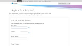 
                            9. Register - My Account - Telstra - Telstra