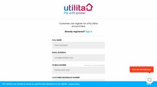 
                            6. Register | My Utilita
