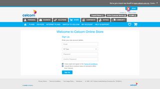 
                            2. Register Now - Celcom Online Store