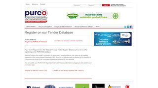 
                            5. Register on our Tender Database | PURCO SA