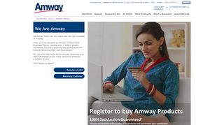 
                            4. Register Options | Amway India