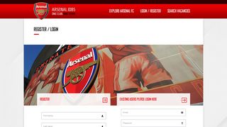 
                            1. Register or Login - Arsenal