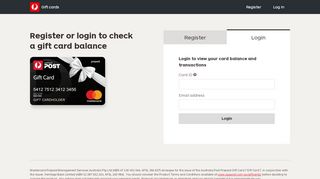 
                            7. Register or login to check a gift card ... - gift.card.auspost