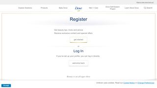 
                            3. Register or sign in – Dove