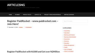 
                            3. Register PaidRocket - www.paidrocket.com - Join Here ...