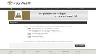 
                            9. Register - PSG Wealth Registration