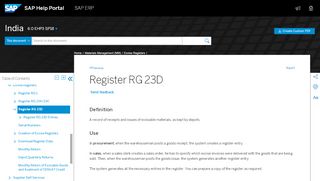 
                            3. Register RG 23D - SAP Help Portal