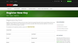 
                            3. Register Security Software Key - stopzilla.com