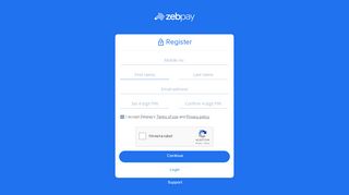 
                            6. Register User - connect.zebpay.com
