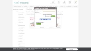 
                            8. Register with us | My Account - Photobox