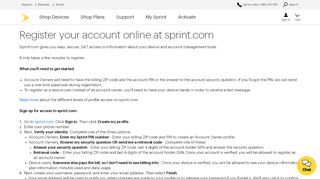 
                            3. Register your account online at sprint.com |Sprint …