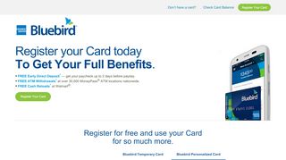 
                            2. Register your Card today To Get Your Full Benefits. - Bluebird