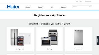 
                            6. Register your Haier Product