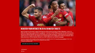 
                            9. Register Your Interest - Manchester United