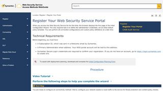 
                            2. Register Your Web Security Service Portal - ThreatPulse Portal