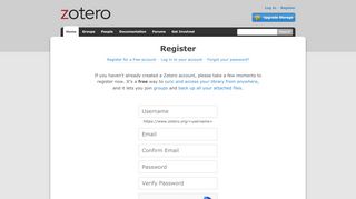 
                            8. Register - Zotero |