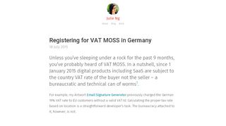 
                            6. Registering for VAT MOSS in Germany | Julie Ng