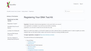 
                            11. Registering Your DNA Test Kit - 23andMe Customer Care