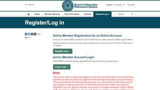 
                            6. Register/Log In - BERS
