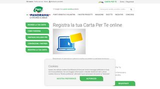 
                            2. Registra la tua Carta Per Te online - Pam Panorama