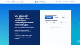 
                            7. Regístrate | Khan Academy