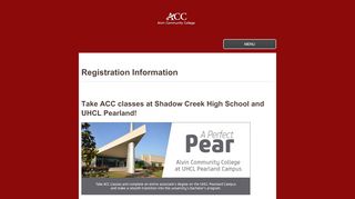 
                            7. Registration - Alvin Community College