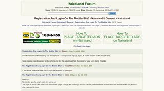 
                            4. Registration And Login On The Mobile Site! - Nairaland / General ...