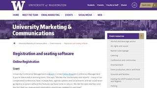 
                            1. Registration and seating software | University Marketing ...