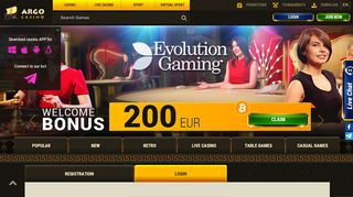 
                            1. Registration - argocasino.com