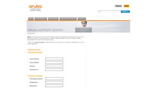 
                            9. Registration - Aruba Networks