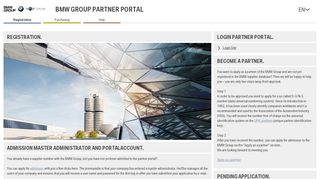 
                            3. Registration - BMW Group Partner Portal - bmw.com