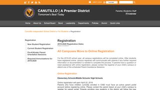 
                            3. Registration - Canutillo Independent School District - Canutillo ISD