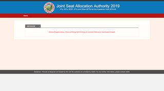 
                            2. Registration & Choice Filling - JoSAA