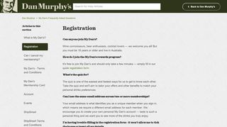 
                            3. Registration – Dan Murphys