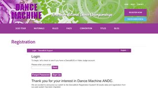 
                            6. Registration | Dance Competitions - Dance Machine
