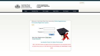 
                            2. Registration for Supplementary Convocation - Pune University