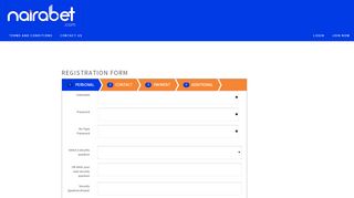
                            5. Registration Form - NairaBet