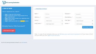 
                            8. Registration Form - portal.vglearningdestination.com