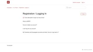 
                            6. Registration / Logging In – Kongregate