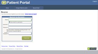 
                            1. Registration Page - Patient Portal - Systemedx