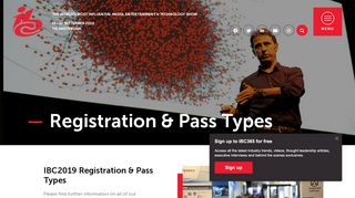 
                            1. Registration & Pass Types - IBC2019 - show.ibc.org