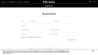 
                            2. Registration - Prada