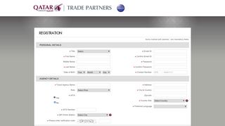 
                            3. Registration - Qatar Airways Agent Portal