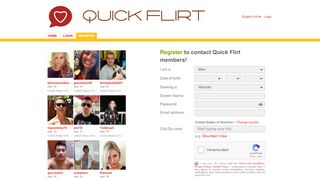 
                            4. Registration - quick-flirt.com
