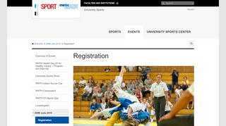 
                            5. Registration - RWTH AACHEN UNIVERSITY University Sports ...